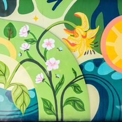 Partial Detail of Reflections of Riverstone